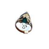 Malachite Solid 925 Sterling Silver Ring 8.5