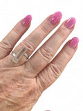 Lemurian Quartz Solid 925 Sterling Silver Ring 7