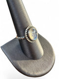 Rainbow Moonstone Solid 925 Sterling Silver Ring 9
