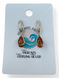 Baltic Amber Solid 925 Sterling Silver post Earrings