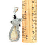 Pink Opal Amethyst Moonstone & Pearl Solid 925 Sterling Silver Pendant