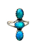 Paraiba Opal Solid 925 Sterling Silver Ring 9
