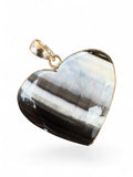 Owyhee Opal Heart Solid 925 Sterling Silver Pendant