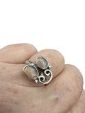 Faceted Ethiopian Opal Solid 925 Sterling Silver Ring 6