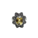 Citrine Solid 925 Sterling Silver Ring 9