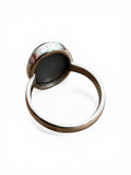 Titanium Aura Druzy Solid 925 Sterling Silver Ring 6