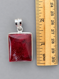 Mookaite Jasper Silver Overlay Pendant