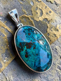 Shattuckite Solid 925 Sterling Silver Pendant (Copy)
