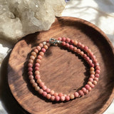 Rhodochrosite 4 mm 16-18 in Beaded Necklace