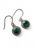 Emerald Solid 925 Sterling Silver Earrings