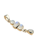 Rainbow Moonstone Solid 925 Sterling Silver Pendant