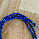 Blue Lapis 3 mm Beaded Necklace