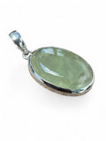 Prehnite Solid 925 Sterling Silver Pendant