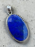 Blue Lapis Solid 925 Sterling Silver Pendant