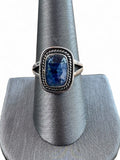 Blue Kyanite Solid 925 Sterling Silver Ring 9