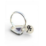 RARE Trapiche Amethyst Solid 925 Sterling Silver Ring 9.5