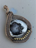 Dendritic Opal Copper Wrapped Pendant