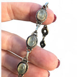 Prehnite Solid 925 Sterling Silver Bracelet