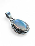 Ethiopian Opal Solid 925 Sterling Silver Pendant