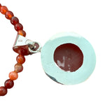 Carnelian Solid 925 Sterling Silver Pendant Necklace