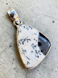 Dendritic Opal Solid 925 Sterling Silver Pendant
