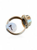 Abalone Solid 925 Sterling Silver Ring 7