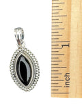 Black Onyx Solid 925 Sterling Silver Pendant