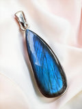 Labradorite Solid 925 Sterling Silver Pendant