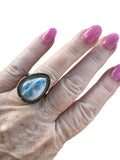 Scheelite Solid 925 Sterling Silver Ring 9.5