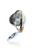 Sonoran Gold Turquoise Solid 925 Sterling Silver Ring 6.5