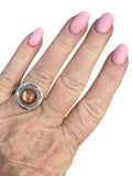 Sunstone Solid 925 Sterling Silver Ring 7