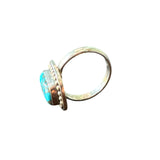 Kingman Blue Copper Turquoise Solid 925 Sterling Silver Ring