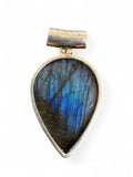 Labradorite Solid 925 Sterling Silver Pendant