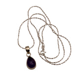 Amethyst Solid 925 Sterling Silver Necklace