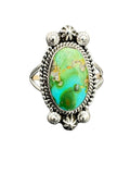 Sonoran Gold Turquoise Solid 925 Sterling Silver Ring 9