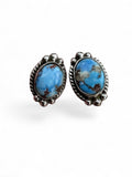 Golden Hills Turquoise Solid 925 Sterling Silver stud Earrings
