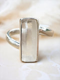 Lemurian Quartz Solid 925 Sterling Silver Ring 6