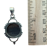 Iron Tiger Eye Solid 925 Sterling Silver Pendant