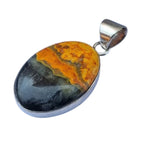 Bumblebee Jasper Solid 925 Sterling Silver Pendant