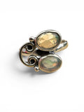 Faceted Ethiopian Opal Solid 925 Sterling Silver Ring 6