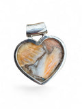 Spiny Oyster & Garnet Solid 925 Sterling Silver Pendant