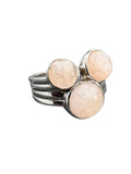 Morganite Solid 925 Sterling Silver Ring 8.5