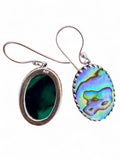 Abalone Solid 925 Sterling Silver Earrings