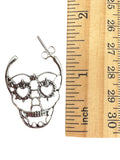 Sugar Skull Solid 925 Sterling Silver Earrings