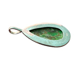 Green Mojave Turquoise Solid 925 Sterling Silver Pendant