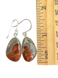 Peanut Jasper Solid 925 Sterling Silver Earrings