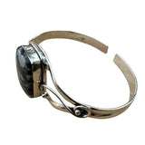 White Buffalo Solid 925 Sterling Silver Cuff Bracelet
