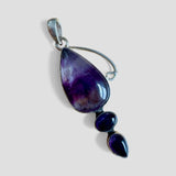 Amethyst Solid 925 Sterling Silver Pendant