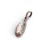 Natrolite Pink Larimar Solid 925 Sterling Silver Pendant