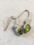 Peridot Solid 925 Sterling Silver Earrings